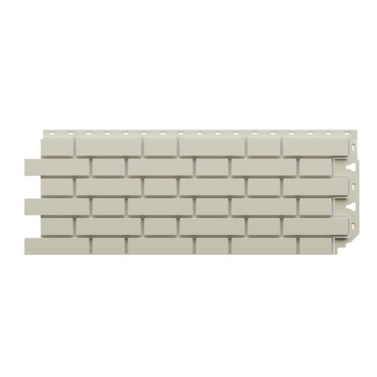 ФАСАДНАЯ ПАНЕЛЬ FLEMISH МОЛОЧНЫЙ STANDART 1183х443мм DOCKE