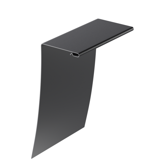 УНИВЕРСАЛЬНЫЙ ОКОЛООКОННЫЙ ПРОФИЛЬ ГРАФИТ 89х254мм 3,0м ДЛЯ САЙДИНГА DOCKE