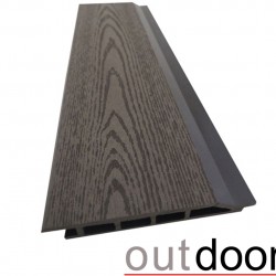 ФАСАДНАЯ ДОСКА ДПК, ТЕКСТУРА ДЕРЕВА, ТЕМНО-КОРИЧНЕВАЯ 4,0м (OUTDOOR)