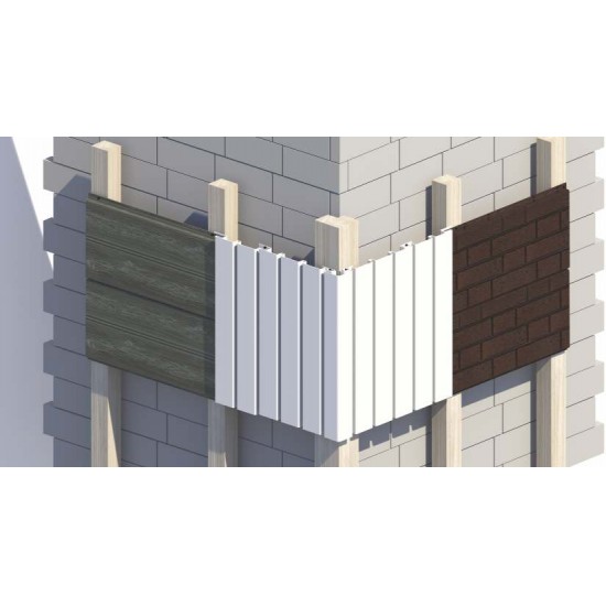 НАРУЖНЫЙ УГОЛ ГРАФИТОВЫЙ 50мм 3,05м ДЛЯ САЙДИНГА И ФАСАДНЫХ ПАНЕЛЕЙ Ю-ПЛАСТ