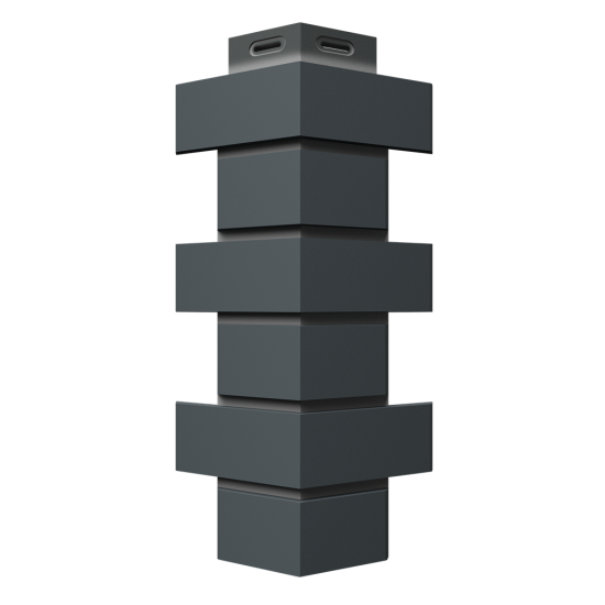 УГОЛ ДЕКОРАТИВНЫЙ FLEMISH ТЕМНО-СЕРЫЙ STANDART 443мм DOCKE