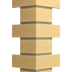 УГОЛ ДЕКОРАТИВНЫЙ FLEMISH ЖЕЛТЫЙ STANDART 443мм DOCKE