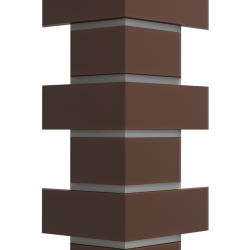 УГОЛ ДЕКОРАТИВНЫЙ FLEMISH КОРИЧНЕВЫЙ STANDART 443мм DOCKE