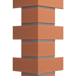 УГОЛ ДЕКОРАТИВНЫЙ FLEMISH КРАСНЫЙ STANDART 443мм DOCKE