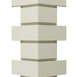 УГОЛ ДЕКОРАТИВНЫЙ FLEMISH МОЛОЧНЫЙ STANDART 443мм DOCKE