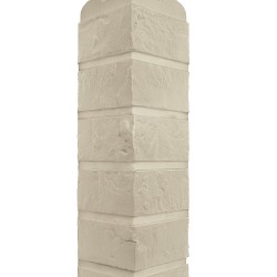 УГОЛ ДЕКОРАТИВНЫЙ КИРПИЧ РИЖСКИЙ ЭКО КРЕМОВЫЙ 440мм АЛЬТА-ПРОФИЛЬ