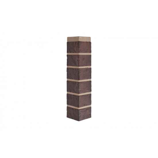 УГОЛ ДЕКОРАТИВНЫЙ КИРПИЧ ЖЖЕНЫЙ 470мм АЛЬТА-ПРОФИЛЬ