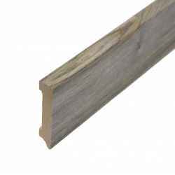 ПЛИНТУС НАПОЛЬНЫЙ ДУБ БОМОНТ ГРЕЙ ИЗ СИБИРСКОЙ СОСНЫ 2400х80мм КТМ