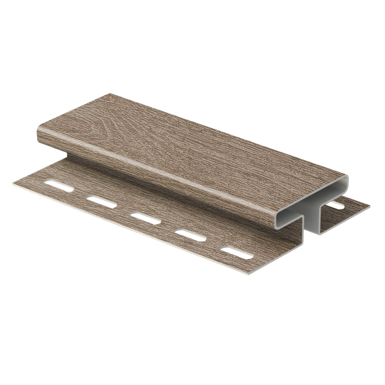 Н-ПЛАНКА РЕЙКА ФАСАДНАЯ ОРЕХ СВЕТЛЫЙ 3,05м ТИМБЕР-БЛОК Ю-ПЛАСТ