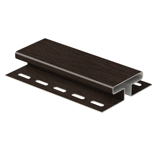 Н-ПЛАНКА РЕЙКА ФАСАДНАЯ ОРЕХ ТЕМНЫЙ 3,05м ТИМБЕР-БЛОК Ю-ПЛАСТ