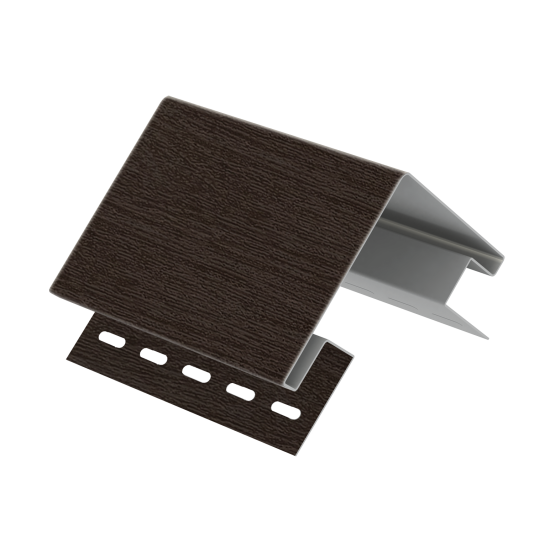 НАРУЖНЫЙ УГОЛ РЕЙКА ФАСАДНАЯ ОРЕХ ТЕМНЫЙ 3,05м ТИМБЕР-БЛОК Ю-ПЛАСТ