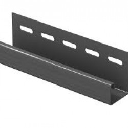 J-ПЛАНКА ГРАФИТОВАЯ 3,05м ДЛЯ СОФФИТА Ю-ПЛАСТ