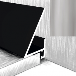 МИКРОПЛИНТУС АЛЮМИНИЕВЫЙ МС16-25 СЕРЕБРО 2400х16х25мм КТМ