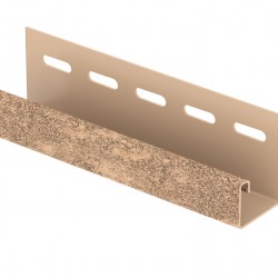 J-ПЛАНКА КИРПИЧ БЕЖЕВЫЙ 3,05м ДЛЯ ФАСАДНЫХ ПАНЕЛЕЙ СТОУН-ХАУС Ю-ПЛАСТ