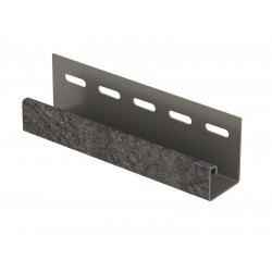 J-ПЛАНКА КИРПИЧ ГРАФИТОВЫЙ 3,05м ДЛЯ ФАСАДНЫХ ПАНЕЛЕЙ СТОУН-ХАУС Ю-ПЛАСТ