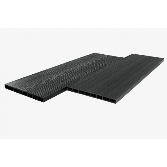 ДОСКА ДПК ДЛЯ ГРЯДОК UNODECK LETTO ГРАФИТ 20см 3,0м (RUSDECKING)