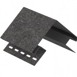 НАРУЖНЫЙ УГОЛ КИРПИЧ ГРАФИТОВЫЙ 3,05м ДЛЯ ФАСАДНЫХ ПАНЕЛЕЙ СТОУН-ХАУС Ю-ПЛАСТ