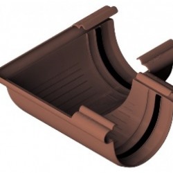 УГОЛ ЖЕЛОБА 90гр ПВХ D125 (АЛЬТА ПРОФИЛЬ ЭЛИТ)