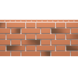 ФАСАДНАЯ ПАНЕЛЬ FLEMISH КРАСНЫЙ ЖЖЕНЫЙ PREMIUM 1183х443мм DOCKE