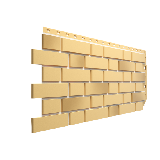 ФАСАДНАЯ ПАНЕЛЬ FLEMISH ЖЕЛТЫЙ ЖЖЕНЫЙ PREMIUM 1183х443мм DOCKE