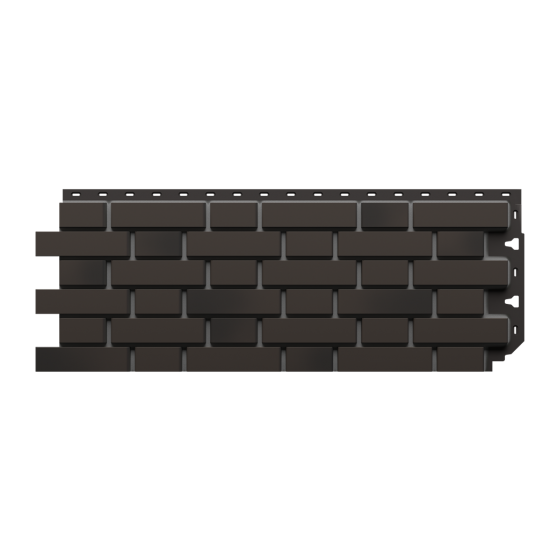 ФАСАДНАЯ ПАНЕЛЬ FLEMISH ТЕМНО-КОРИЧНЕВЫЙ PREMIUM 1183х443мм DOCKE