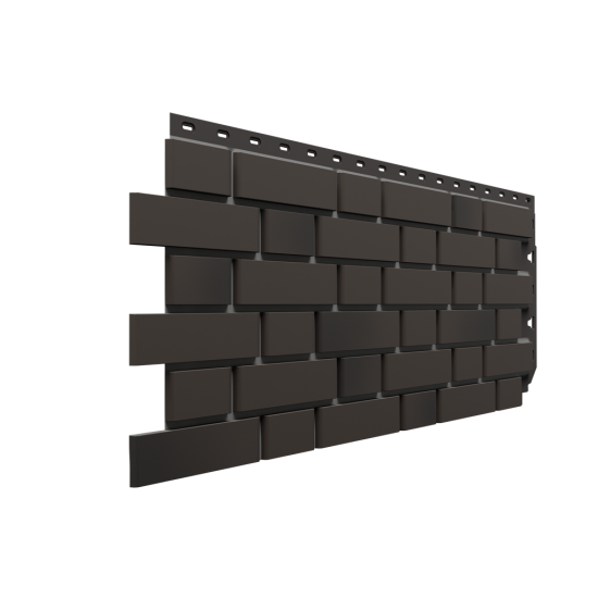 ФАСАДНАЯ ПАНЕЛЬ FLEMISH ТЕМНО-КОРИЧНЕВЫЙ PREMIUM 1183х443мм DOCKE