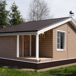 Сайдинг Natural-Брус РЯБИНА 3000х182мм GrandLine (Design-Tundra)