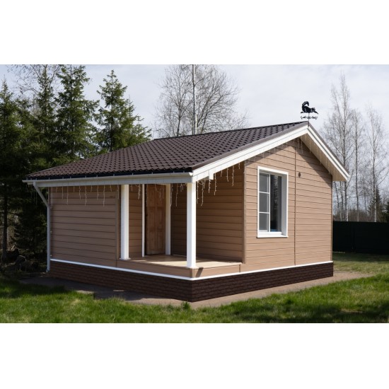 Сайдинг Natural-Брус РЯБИНА 3000х182мм GrandLine (Design-Tundra)