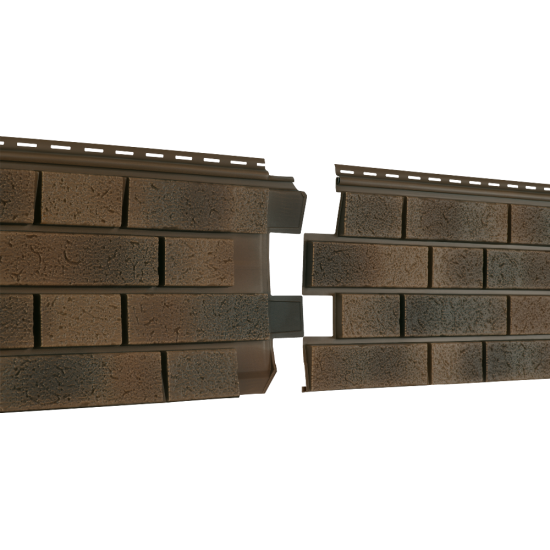 ФАСАДНАЯ ПАНЕЛЬ КЛИНКЕР НОРДИК ЛАВА 1950х292мм СТОУН-ХАУС S-LOCK Ю-ПЛАСТ