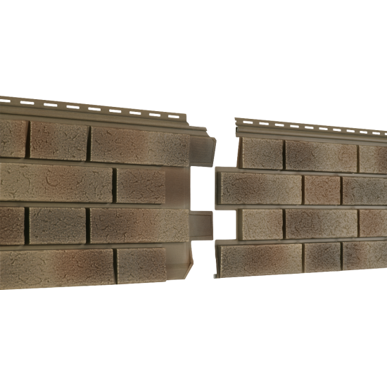 ФАСАДНАЯ ПАНЕЛЬ КЛИНКЕР НОРДИК ПЕСОК 1950х292мм СТОУН-ХАУС S-LOCK Ю-ПЛАСТ