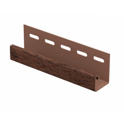 J-ПЛАНКА КАМЕНЬ ЖЖЕНЫЙ 3,05м ДЛЯ ФАСАДНЫХ ПАНЕЛЕЙ СТОУН-ХАУС Ю-ПЛАСТ