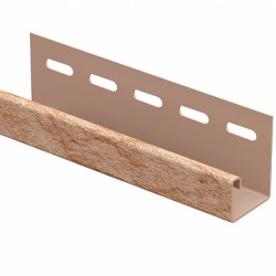 J-ПЛАНКА КАМЕНЬ ЗОЛОТИСТЫЙ 3,05м ДЛЯ ФАСАДНЫХ ПАНЕЛЕЙ СТОУН-ХАУС Ю-ПЛАСТ