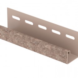 J-ПЛАНКА СЛАНЕЦ БУРЫЙ 3,05м ДЛЯ ФАСАДНЫХ ПАНЕЛЕЙ СТОУН-ХАУС Ю-ПЛАСТ