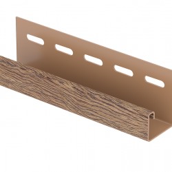 J-ПЛАНКА ХОКЛА ЛИСТВЕННИЦА МЕДОВАЯ 3,05м ДЛЯ ФАСАДНЫХ ПАНЕЛЕЙ Ю-ПЛАСТ