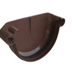 ЗАГЛУШКА ЖЕЛОБА ПВХ D125 (АЛЬТА ПРОФИЛЬ ЭЛИТ)