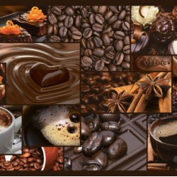 ПАНЕЛЬ ПВХ АРОМАТ КОФЕ МОЗАЙКА 955х488мм (GRACE)