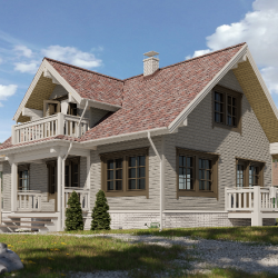 САЙДИНГ БРУС D6S КАНАДСКАЯ БЕРЕЗА 3600х300мм DOCKE LUX