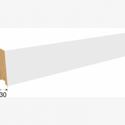 ИНТЕРЬЕРНАЯ РЕЙКА МДФ БЕЛАЯ РИВЬЕРА 2,7м (STELLA)