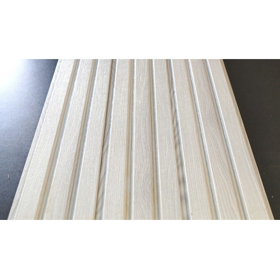 СТЕНОВАЯ ПАНЕЛЬ РЕЕЧНАЯ МДФ ДУБ АЙС (WANDERPLAST)