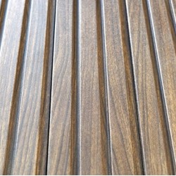 СТЕНОВАЯ ПАНЕЛЬ РЕЕЧНАЯ МДФ ОРЕХ ТЕМНЫЙ (WANDERPLAST)