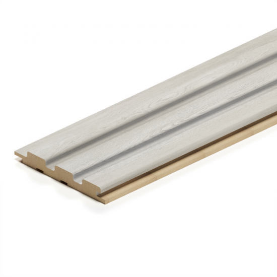 СТЕНОВАЯ ПАНЕЛЬ РЕЕЧНАЯ МДФ ДУБ ГРЕЙ BEATS STANDART (STELLA)