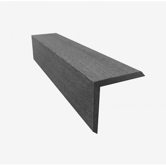 УГОЛ ДЕКОРАТИВНЫЙ ДПК UNODECK ГРАФИТ 50х50мм 3,0м (RUSDECKING)