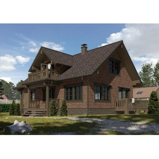 ФАСАДНАЯ ПАНЕЛЬ BERGART КЕДРОВЫЙ ОРЕХ LUX 1809х285мм DOCKE