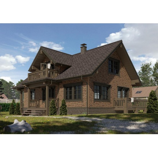 ФАСАДНАЯ ПАНЕЛЬ ROCKY КЕДРОВЫЙ ОРЕХ LUX 1787х285мм DOCKE