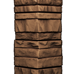 УГОЛ ДЕКОРАТИВНЫЙ ROCKY КЕДРОВЫЙ ОРЕХ LUX 400мм DOCKE