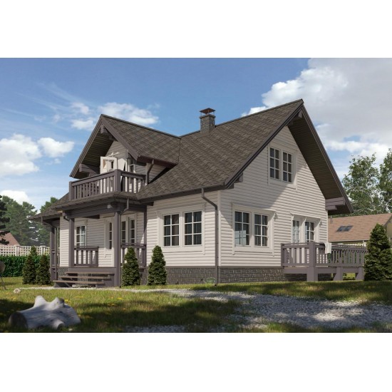 Cайдинг КАНАДСКАЯ БЕРЕЗА БЛОК-ХАУС D4.7T 3600х240мм DOCKE LUX