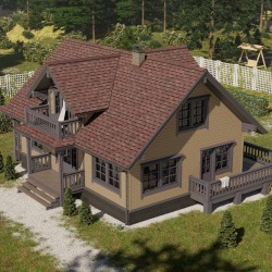 ЛАМИНИРОВАННАЯ ГИБКАЯ ЧЕРЕПИЦА DRAGON ЗРЕЛЫЙ КАШТАН DOCKE-PIE PREMIUM