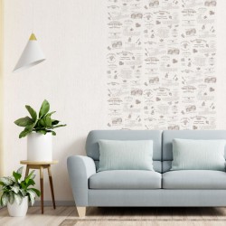 ПАНЕЛЬ ПВХ ЛАТТЕ БЕЖЕВЫЙ КОМПОНЕНТ 2500х250мм (SANRELIA)