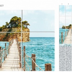 КОМПЛЕКТ ПАНЕЛЕЙ ПВХ ОКЕАН МОСТ 2700х1000мм (UNIQUE)