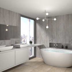 ПАНЕЛЬ ЛАМИНИРОВАННАЯ ПВХ МРАМОР ВИЗАНТИЙСКИЙ 2700х500мм (ВЕК)